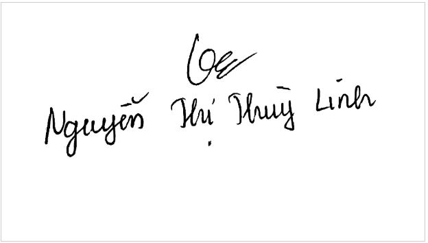 Chữ ký đẹp tên Linh