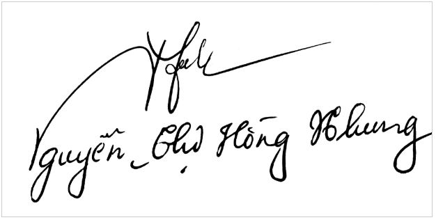 Chữ ký đẹp tên Nhung