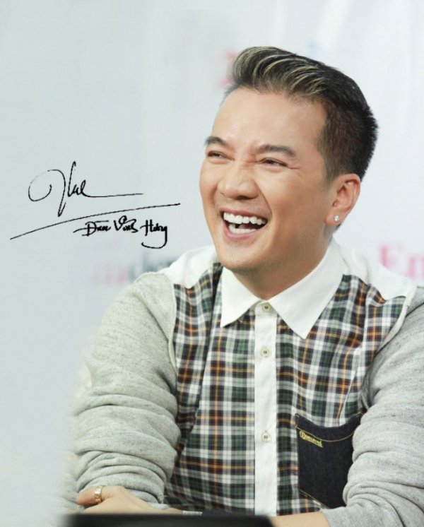 Chữ ký của ca sĩ Đàm Vĩnh Hưng
