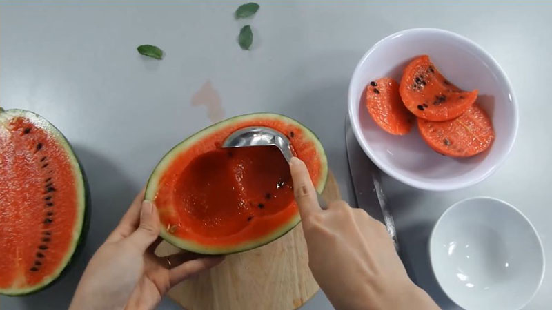 cách làm thạch rau câu dưa hấu 1