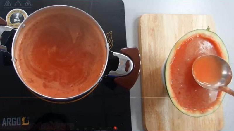 cách làm thạch rau câu dưa hấu 5