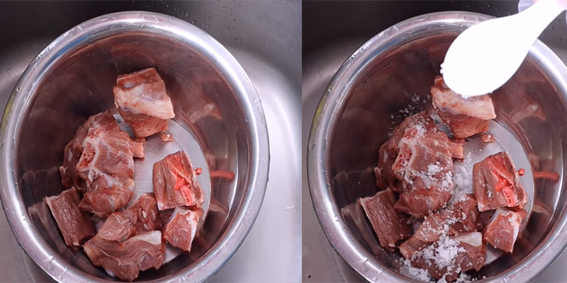 cách nấu canh bí đỏ hầm xương 1