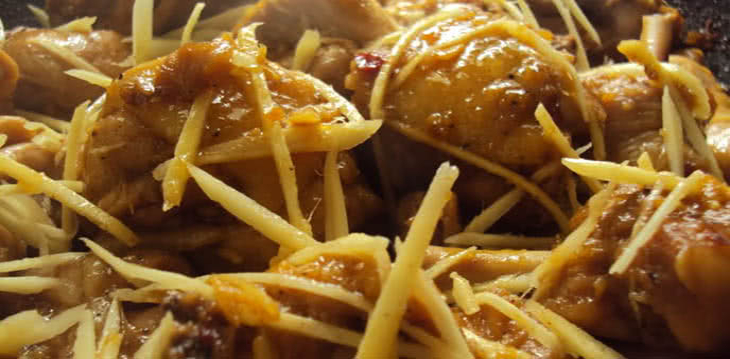 hướng dẩn làm gà kho gừng 6