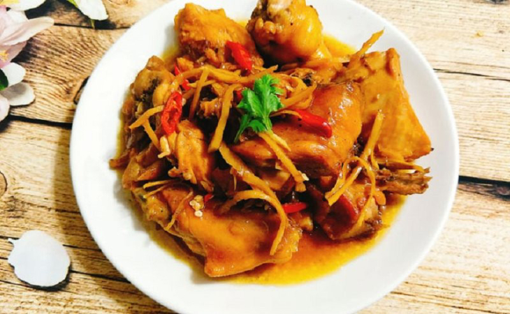 hướng dẩn làm gà kho gừng 7